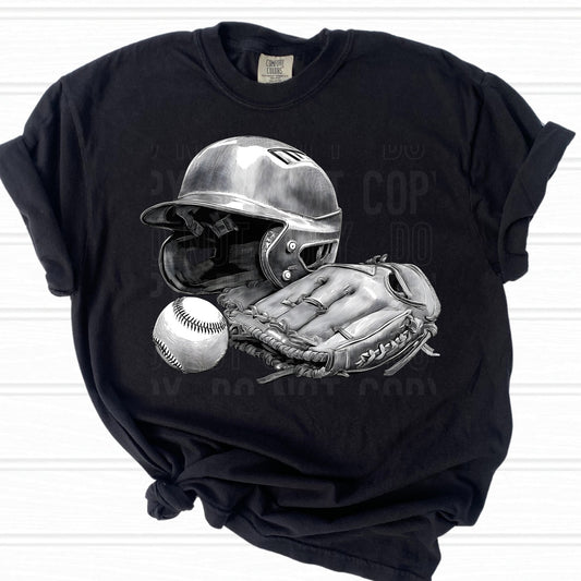 Baseball Grayscale 07494