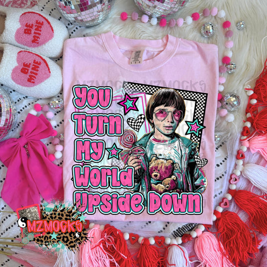 You Turn My World Upside Down Valentine Stranger Things 07529