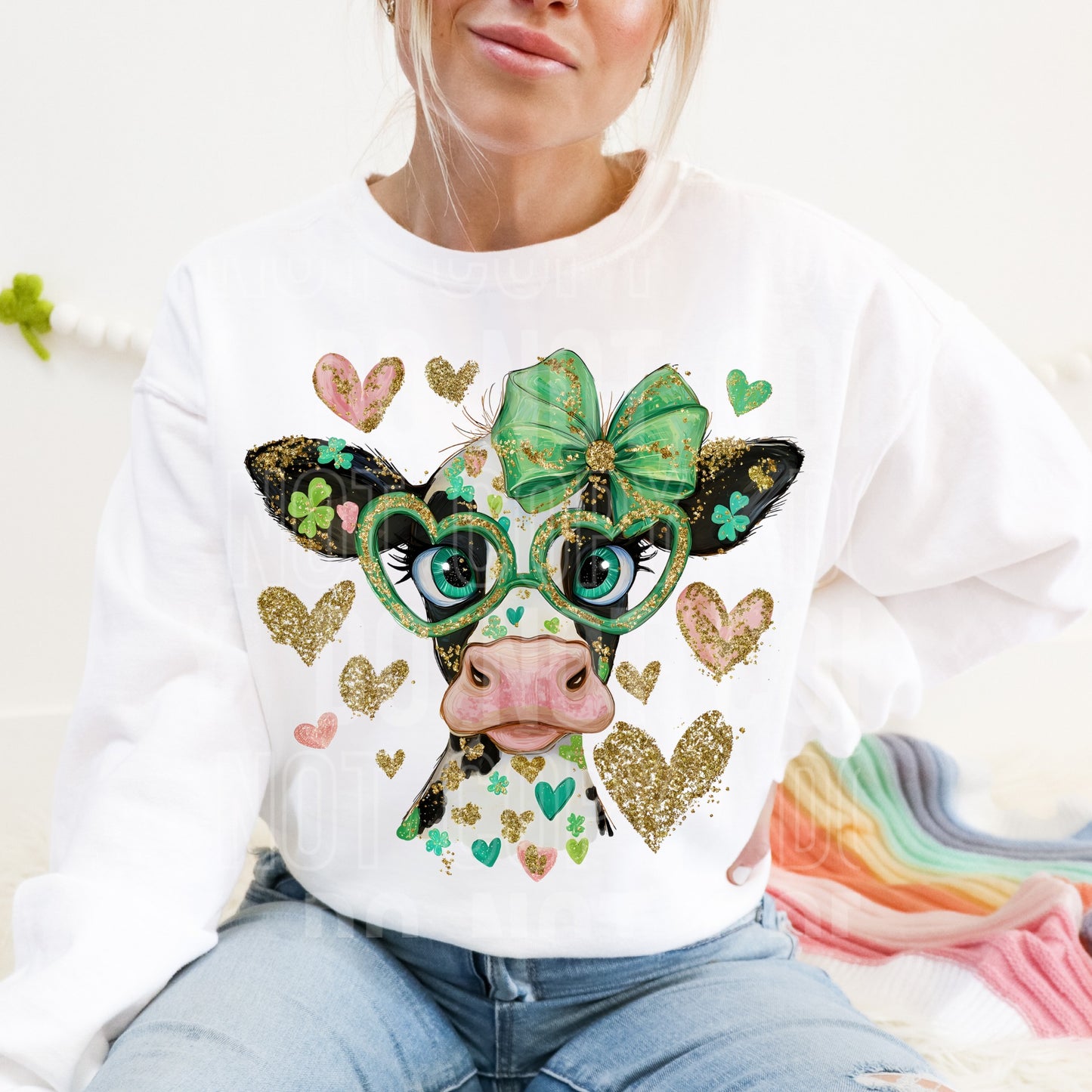 St. Patrick's Day Cow 07728