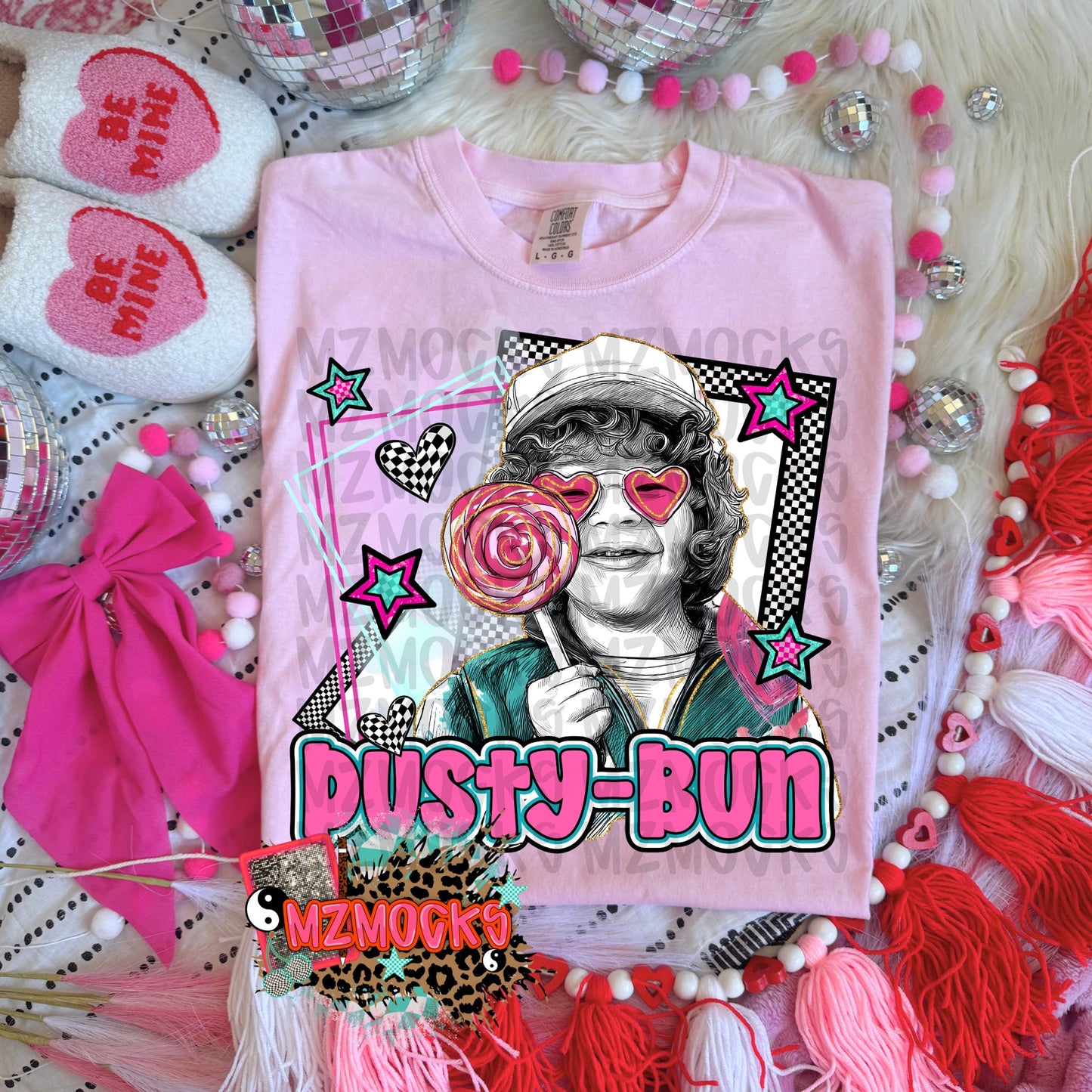Dusty Bun Valentine Stranger Things 07526