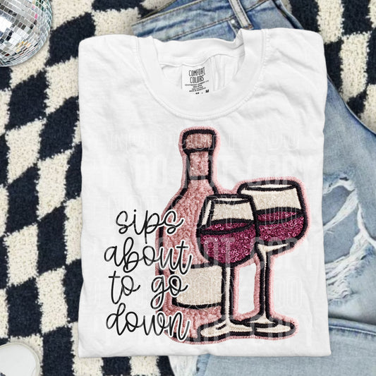Faux Sips About to Go Down 07704