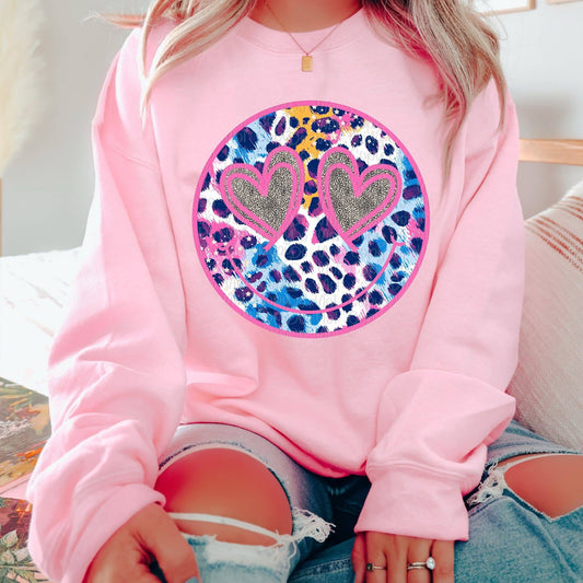 Color Leopard Smiley Pink 07755