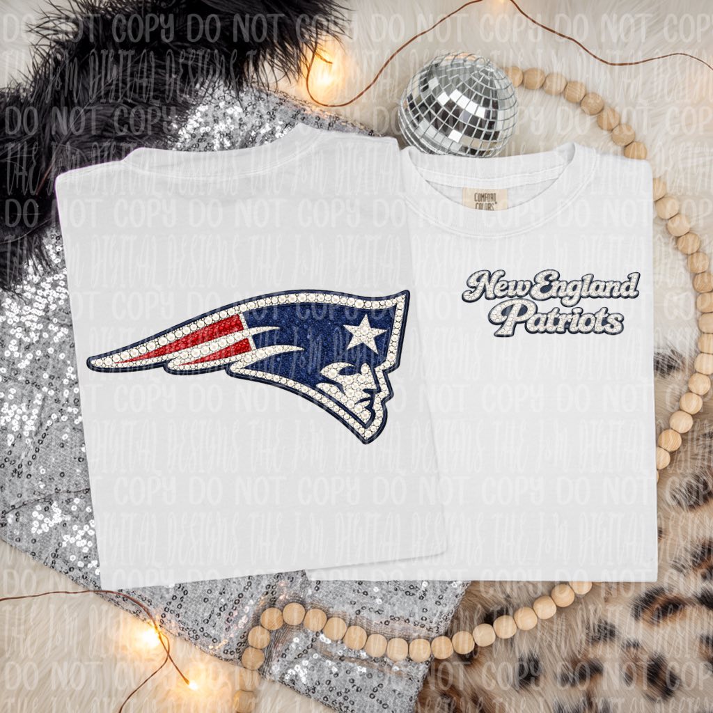 Denim and Rhinestones Pro Football Teams (Choose Yours) 07676