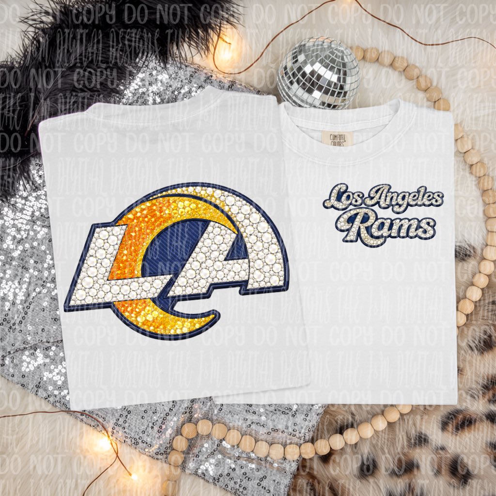 Denim and Rhinestones Pro Football Teams (Choose Yours) 07676