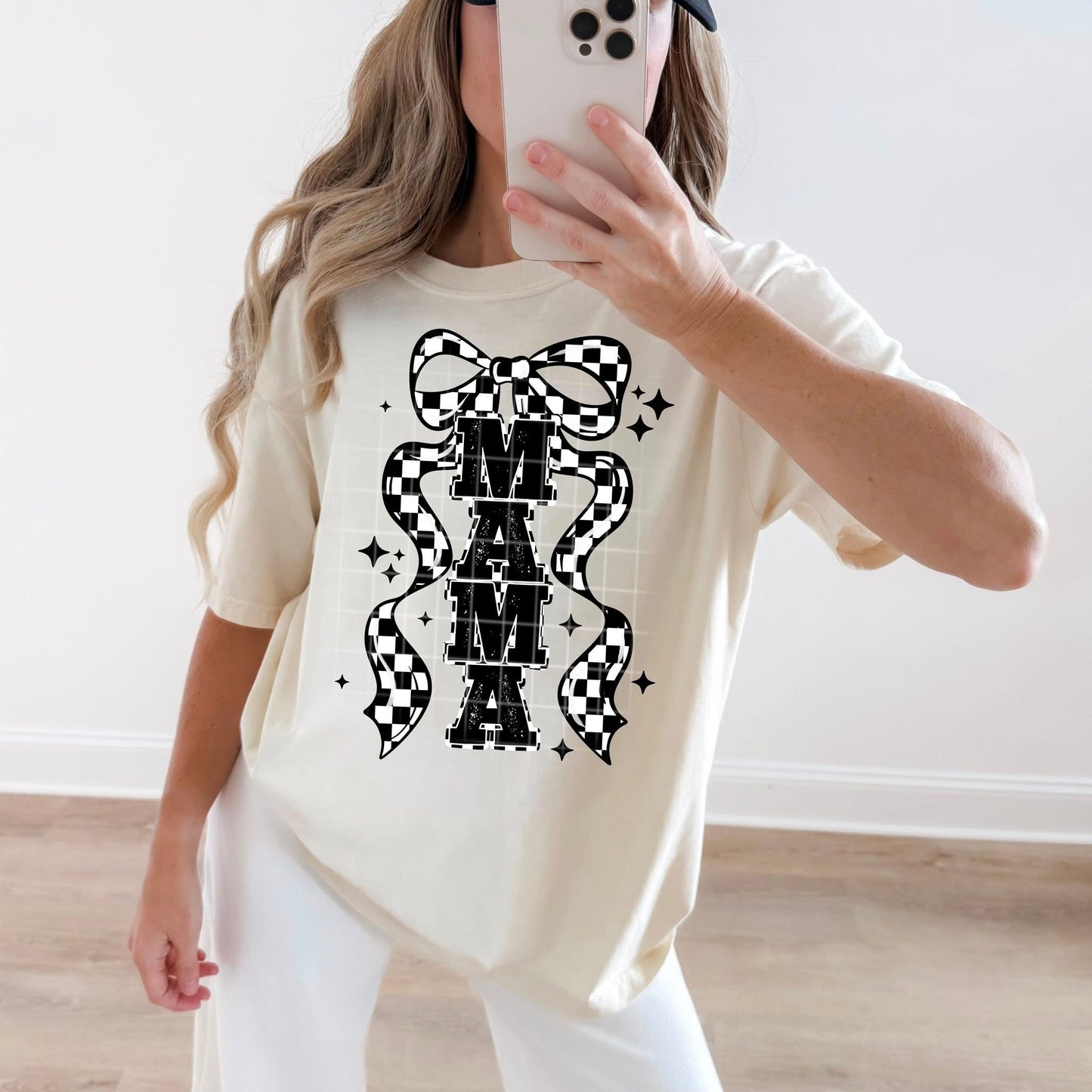 Checkered Coquette Mama Vertical 07864