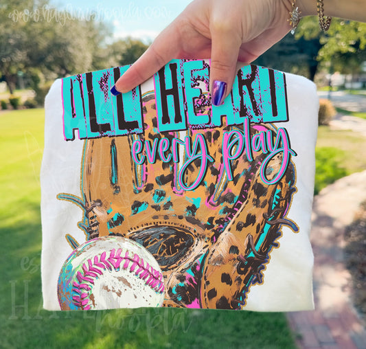 All Heart Every Play Baseball 08034