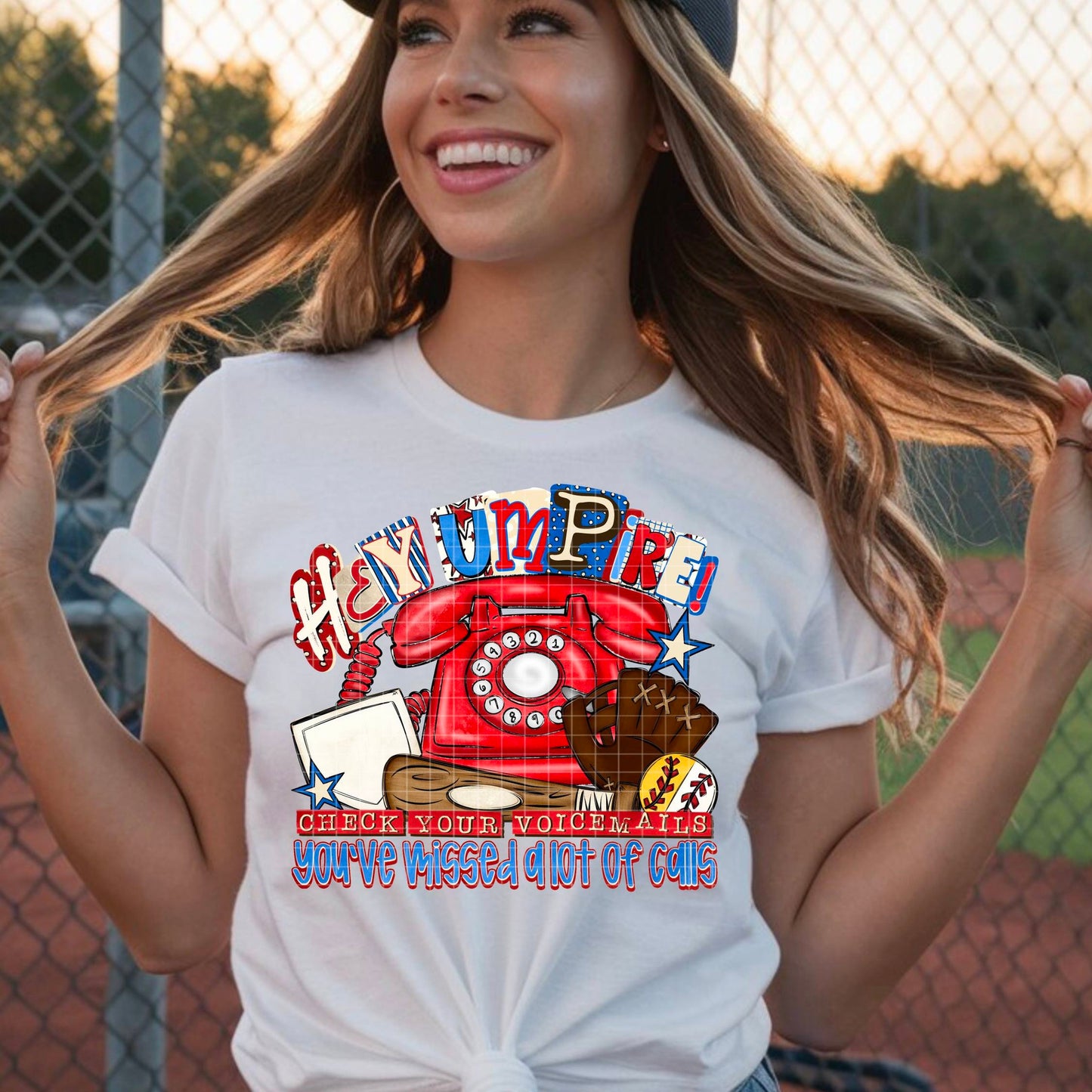 Hey Ump Check Your Voicemail Baseball Softball 07194