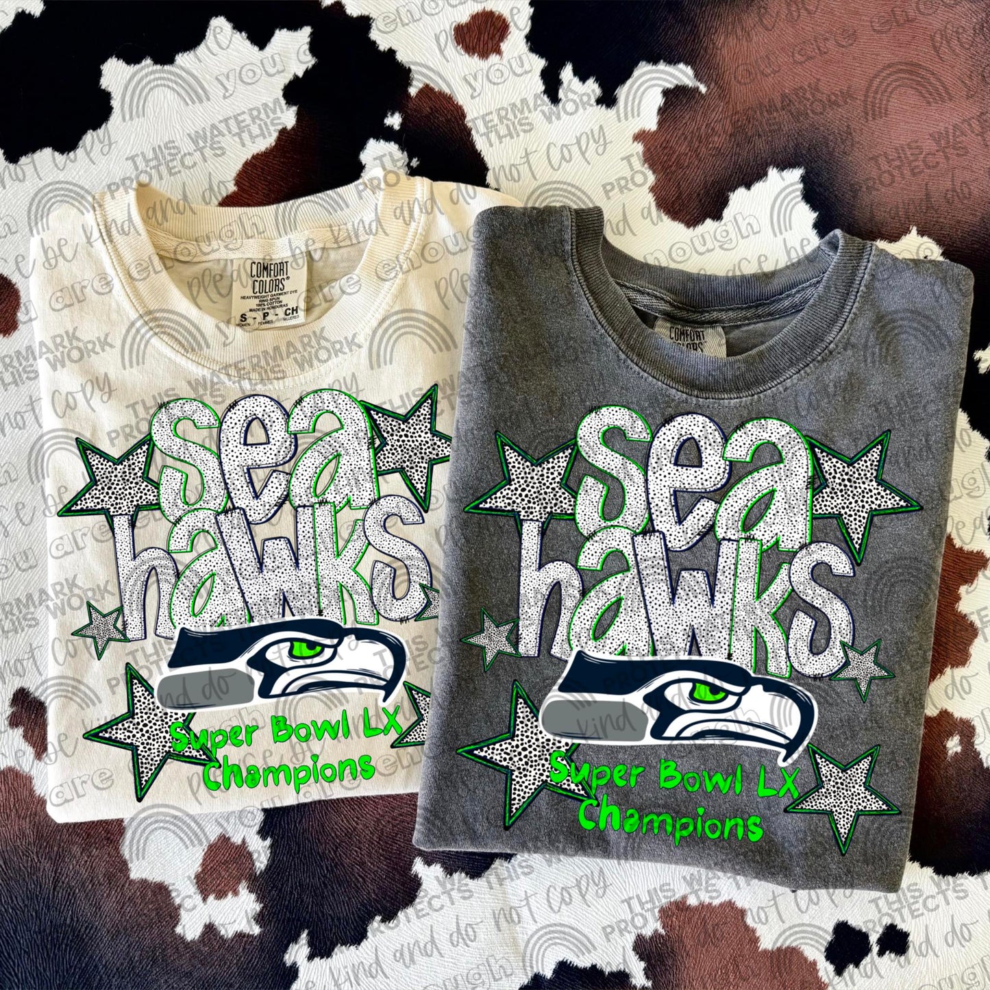 2026 Dalmatian Dots Seahawks SB Champs 07103
