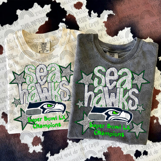 2026 Dalmatian Dots Seahawks SB Champs 07103