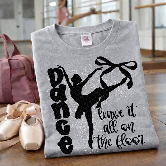 Dance Black Silver Splatter 07378