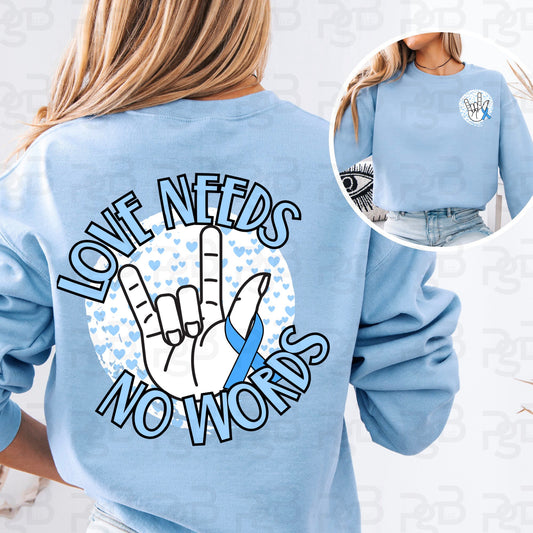 Love Needs No Words (Pocket Included) 07418