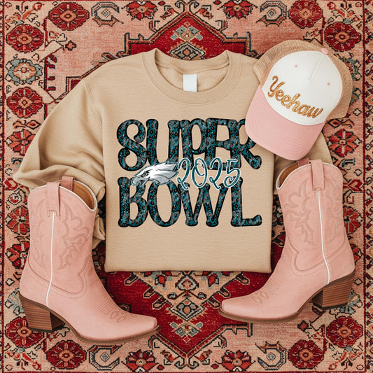 Superbowl Eagles Leopard 03289