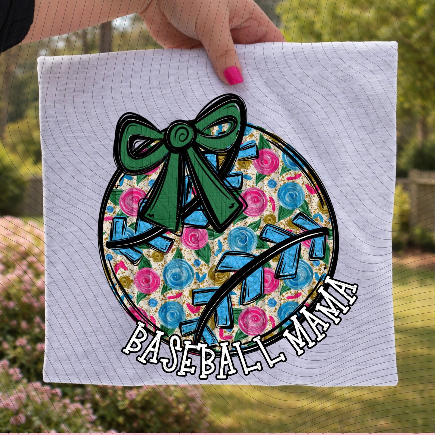 Floral Baseball Mama 07442