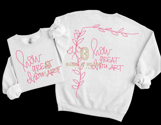 How Great Thou Art (Pink Font) 07445