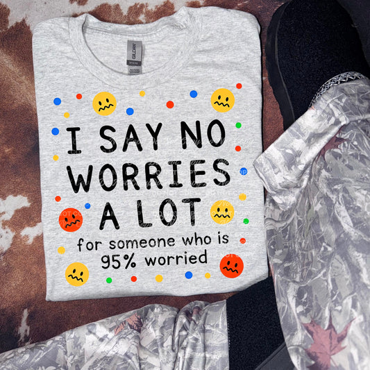 I say no worries a lot 07495
