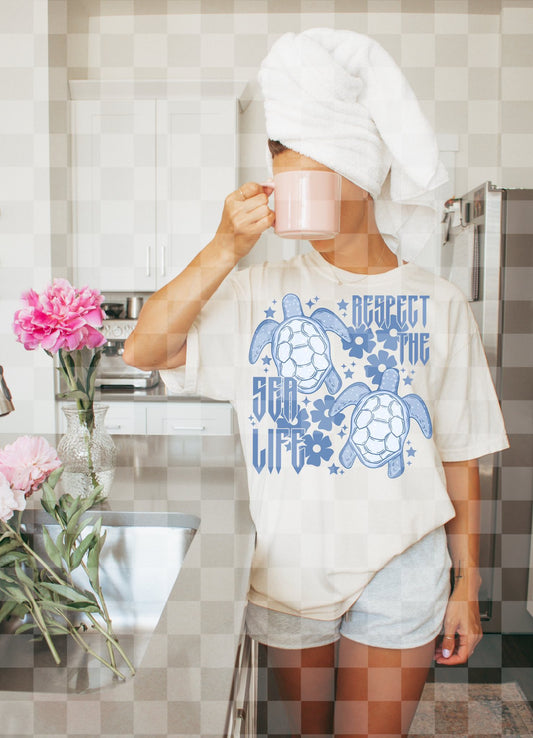 Blue Respect the Sea Life 07810