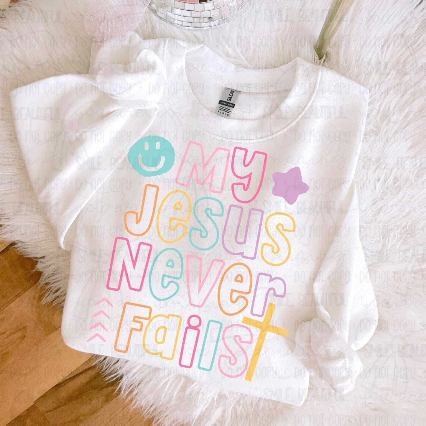 My Jesus Never Fails Outline 07728