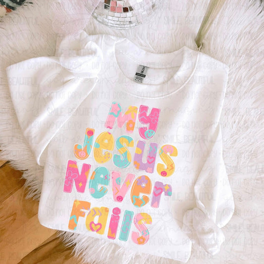 My Jesus Never Fails Doodle 07729