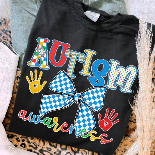 Autism Awareness White Outline 07732