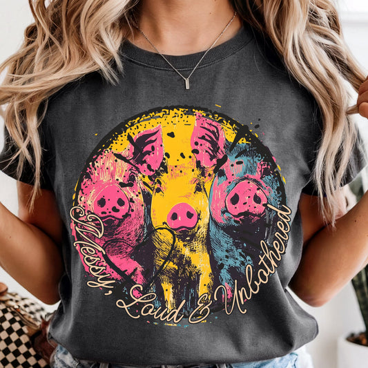 Messy Loud Unbothered Pigs 07860