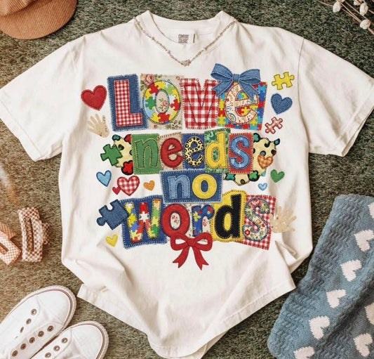 Patchwork Love Needs No Words 07776