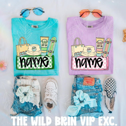 Boy Beach SPF Name Plate 07821