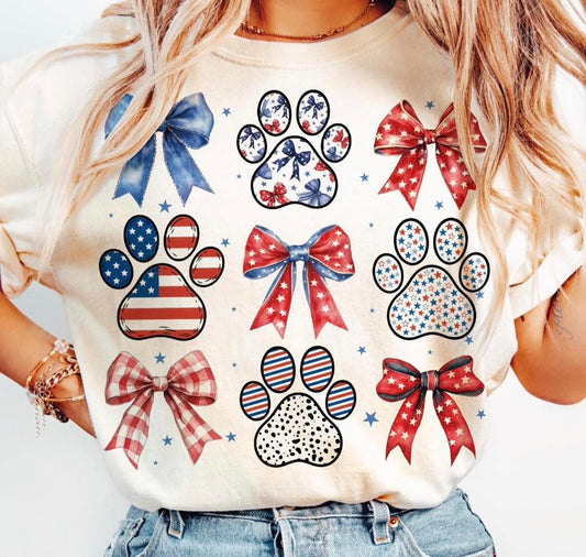 USA Paw Print Coquette Collage 07905