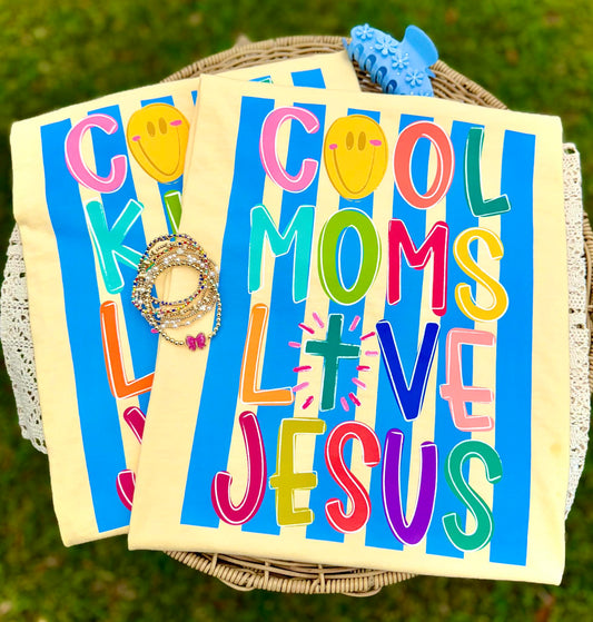 Cool Moms Loves Jesus Stripes 08117