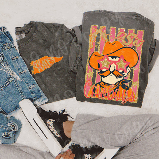 Preppy OSU Cowboys Stripes (Pocket Included) 07947