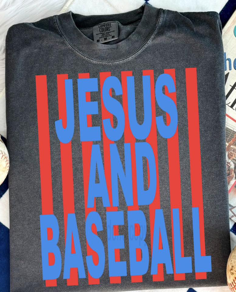 Jesus and Baseball Stripes 07940