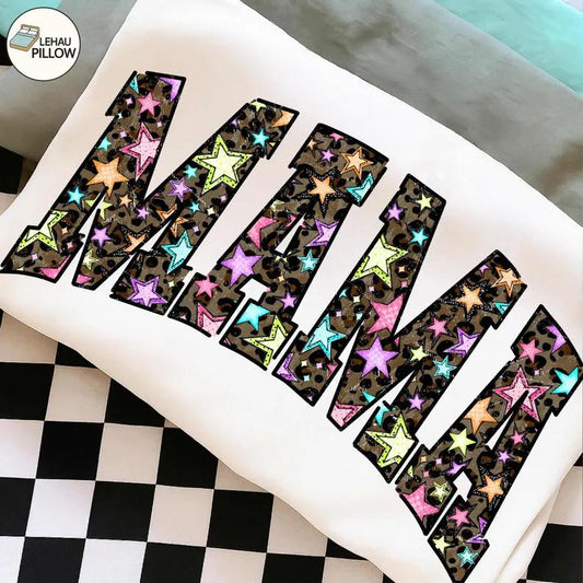 Colorful Leopard Stars Mama 08038