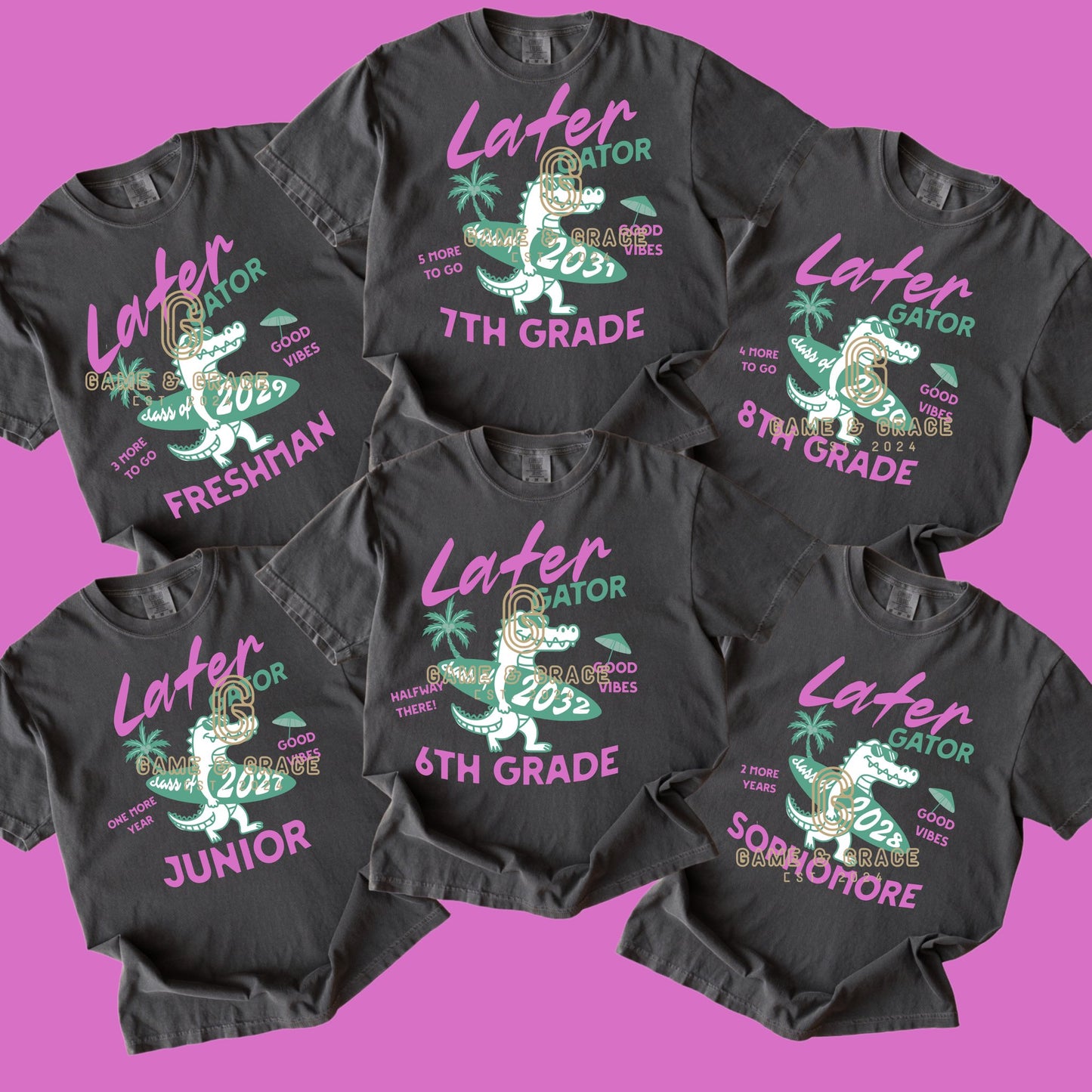 Purple Later Gator Grade Levels (Choose Yours) 07995