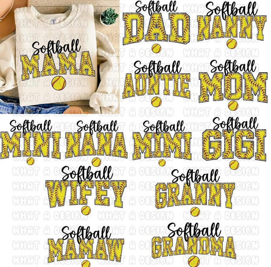 Softball Names (Choose Yours) 08151