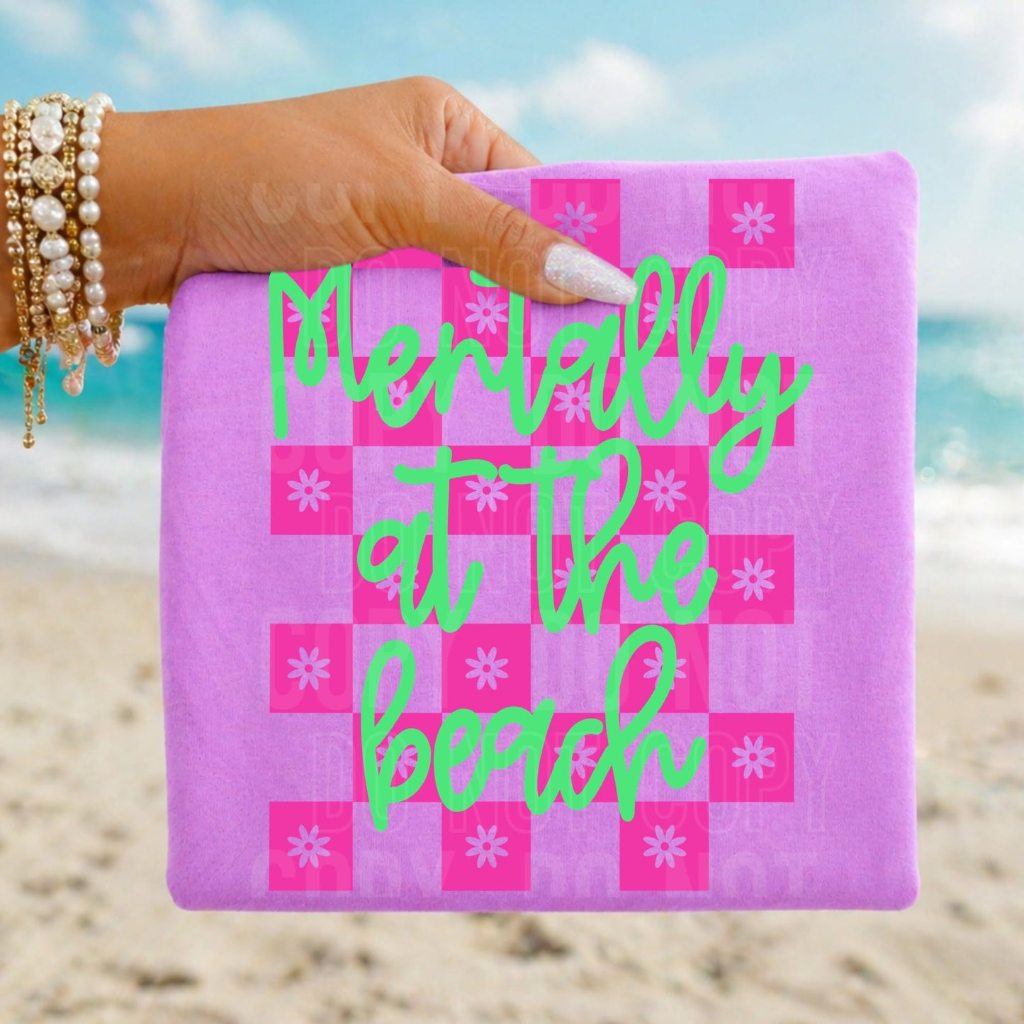 Mentally at the Beach Checkered 08578