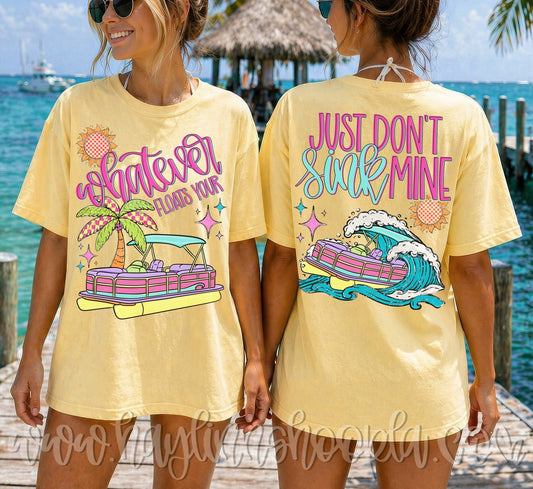 Whatever Floats Your Boat Pontoon (FRONT ONLY) 08220