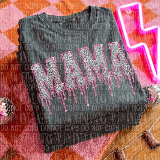 Mama Faux Rhinestone Drip 08286