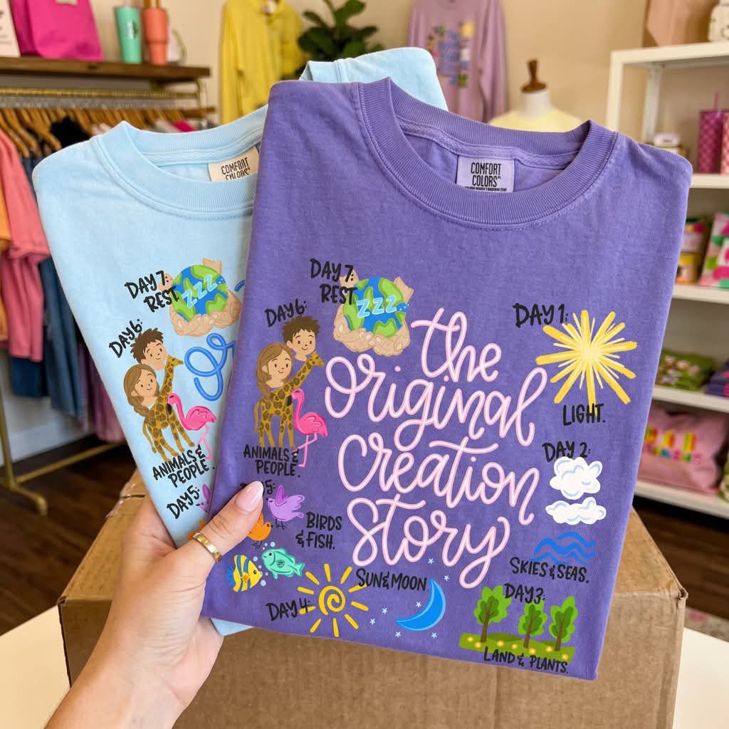 The Original Creation Story Pink Writing 08206