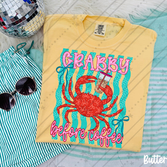 Crabby Before Coffee Pink 08179