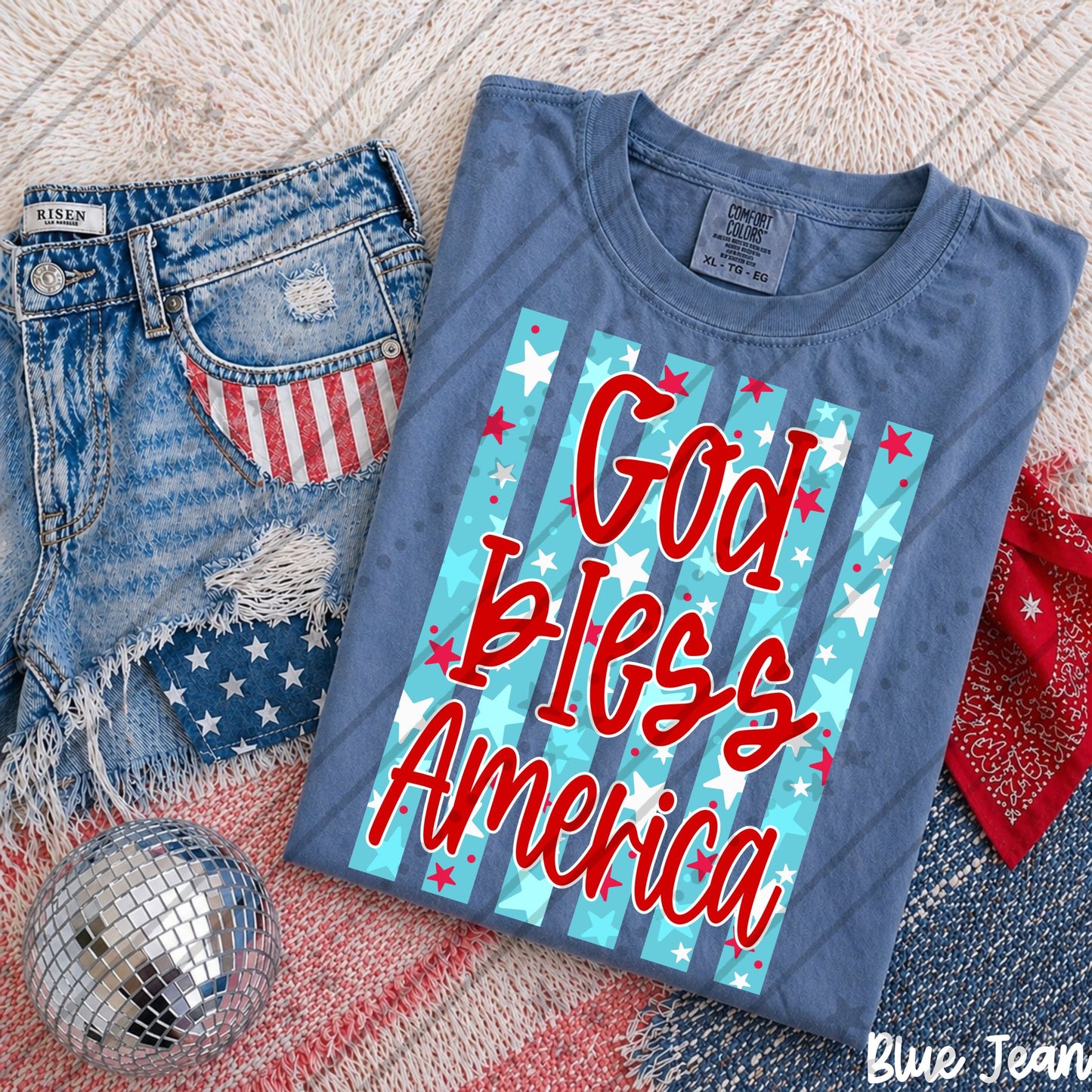 God Bless America Stripes 08172