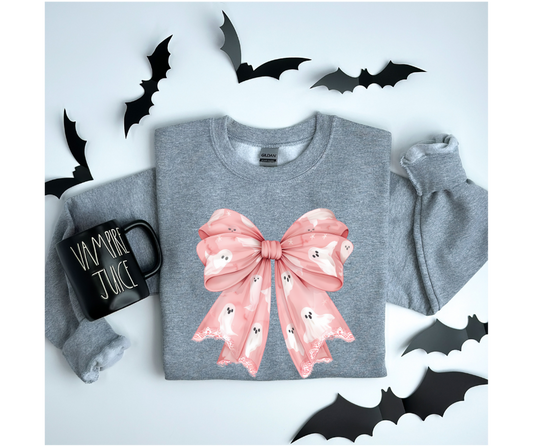 Pink Ghost Bow 04611