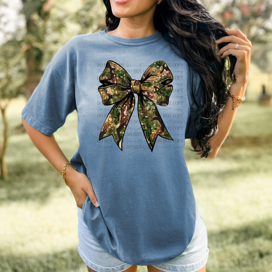 Faux Glitter Coquette Bow 00830