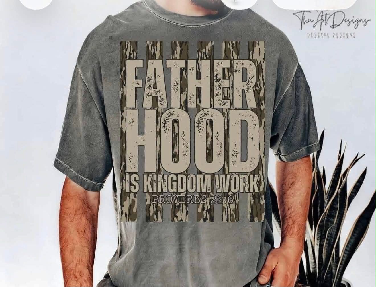 Fatherhood Kingdom Work Camo Stripes 08314