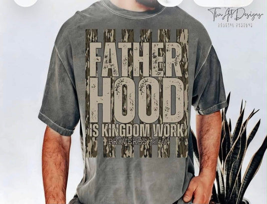 Fatherhood Kingdom Work Camo Stripes 08314