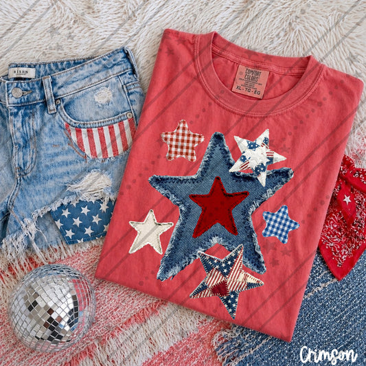 Denim Star Collage 08265