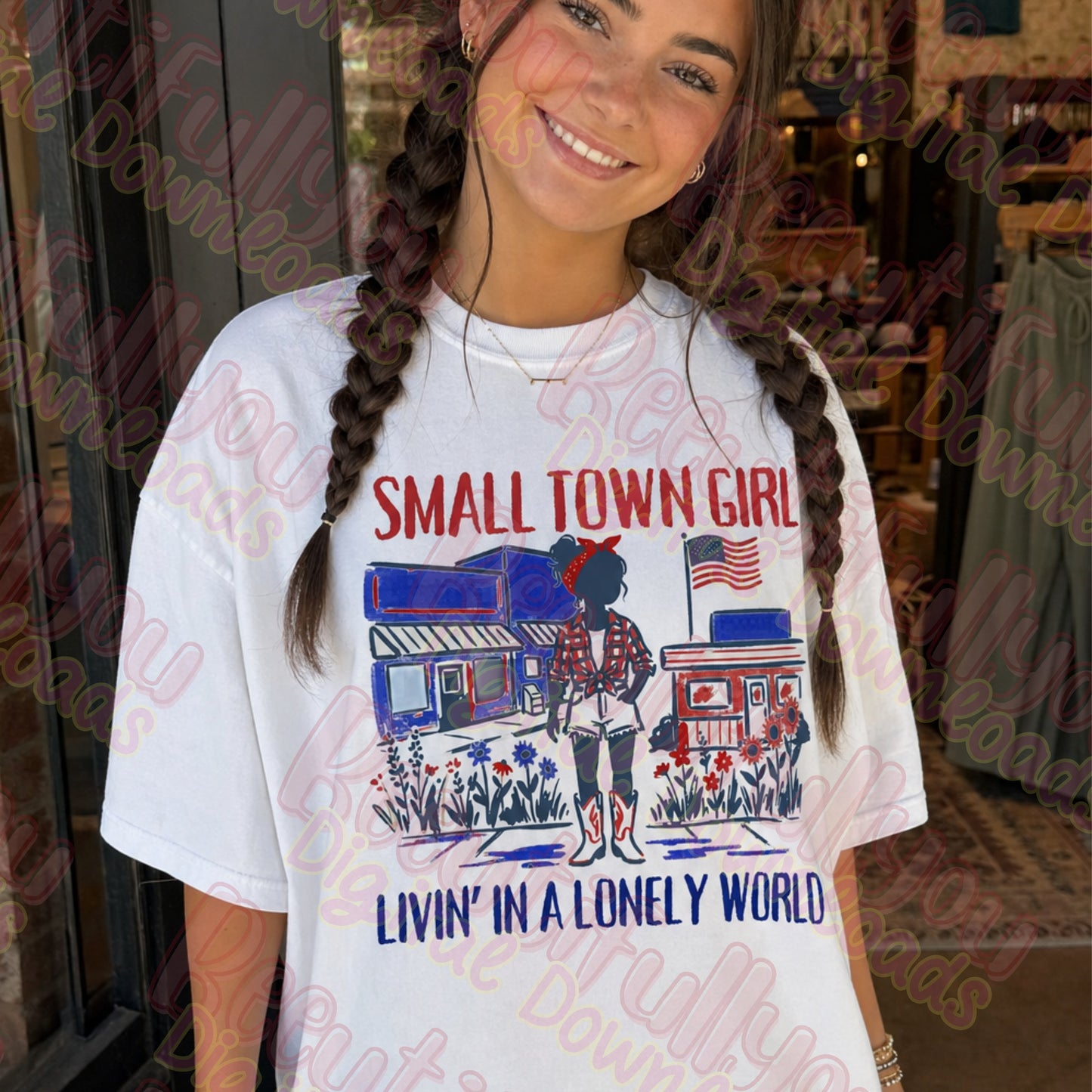 Small Town Girl Livin' in a Lonely World 08356