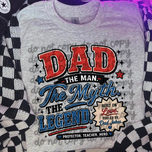 Dad Man Myth Legend Dad Jokes 08423