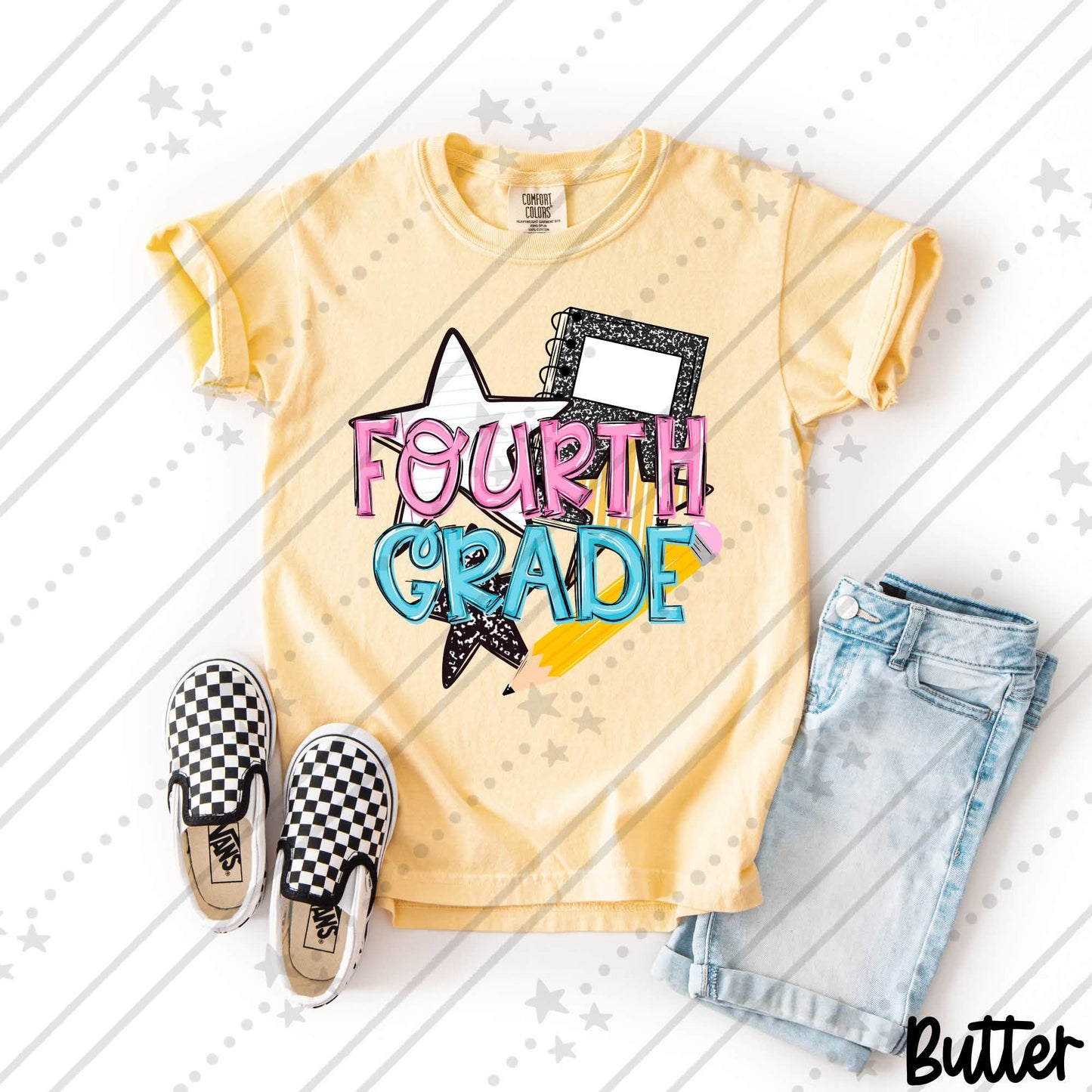 Girls Retro Grade Levels Composition (Choose Yours) 08673