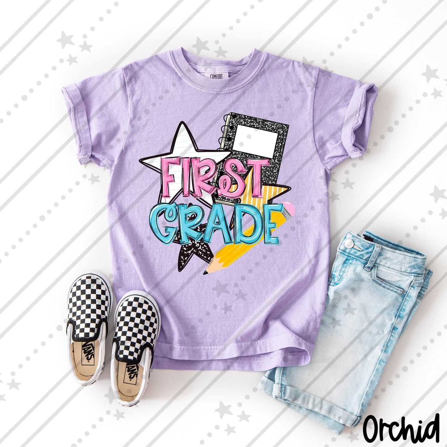 Girls Retro Grade Levels Composition (Choose Yours) 08673