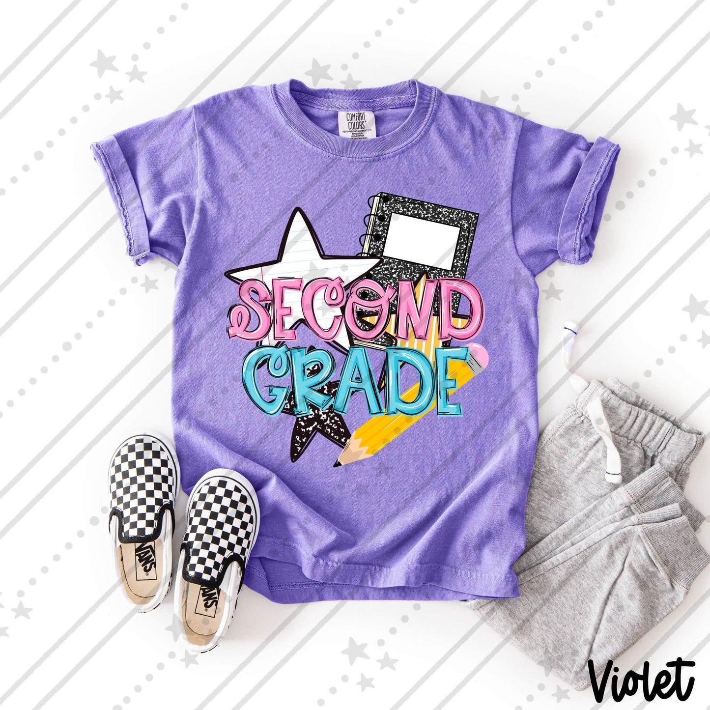 Girls Retro Grade Levels Composition (Choose Yours) 08673