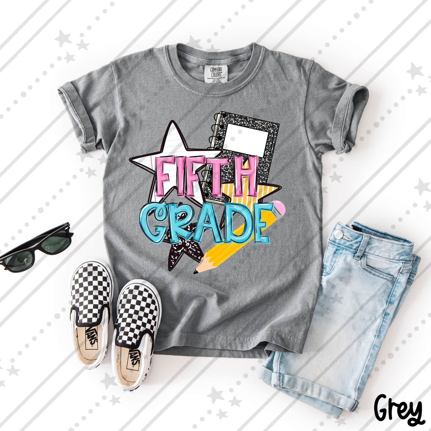 Girls Retro Grade Levels Composition (Choose Yours) 08673